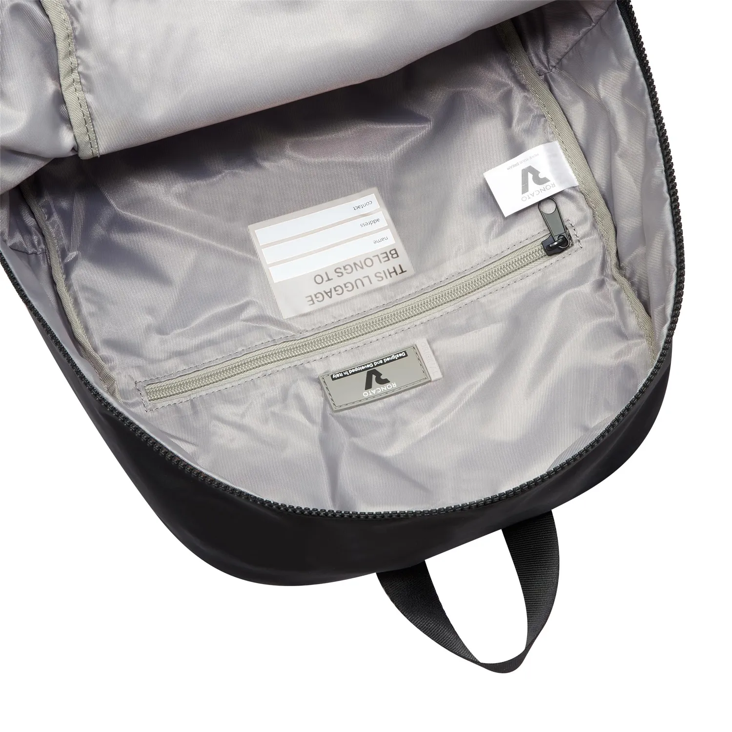 Roncato Compact Zaino Viaggio 45x36x20 Nero Pieghevole