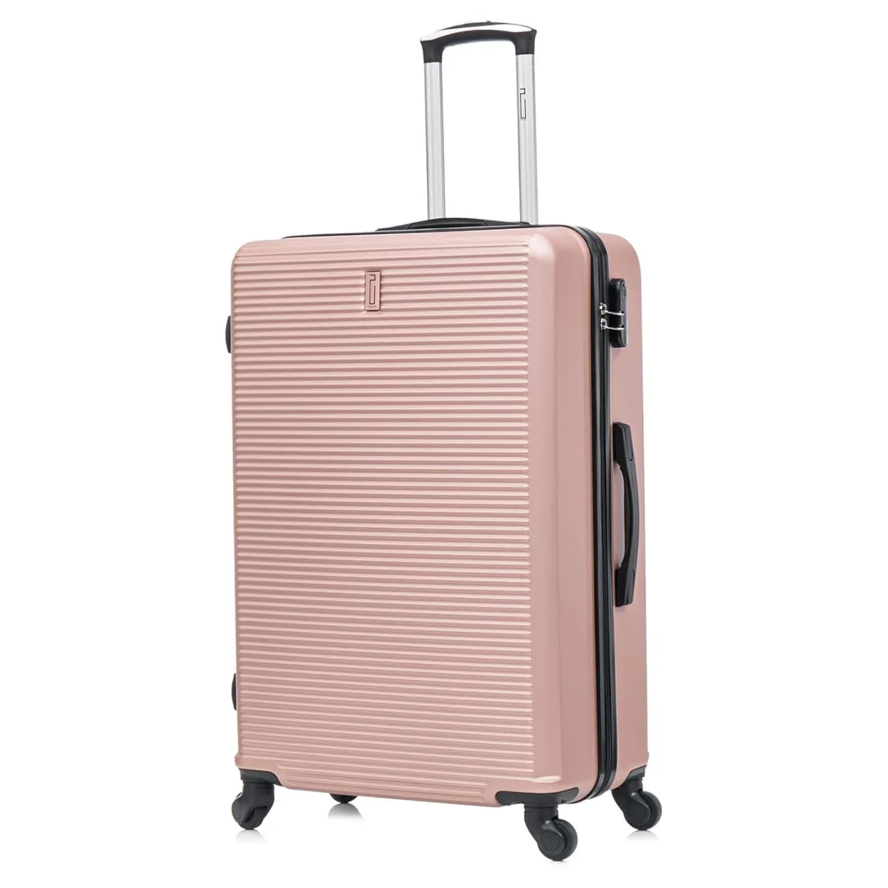 CELIMS XL 75 cm valigia da stiva oro rosa rigida ABS
