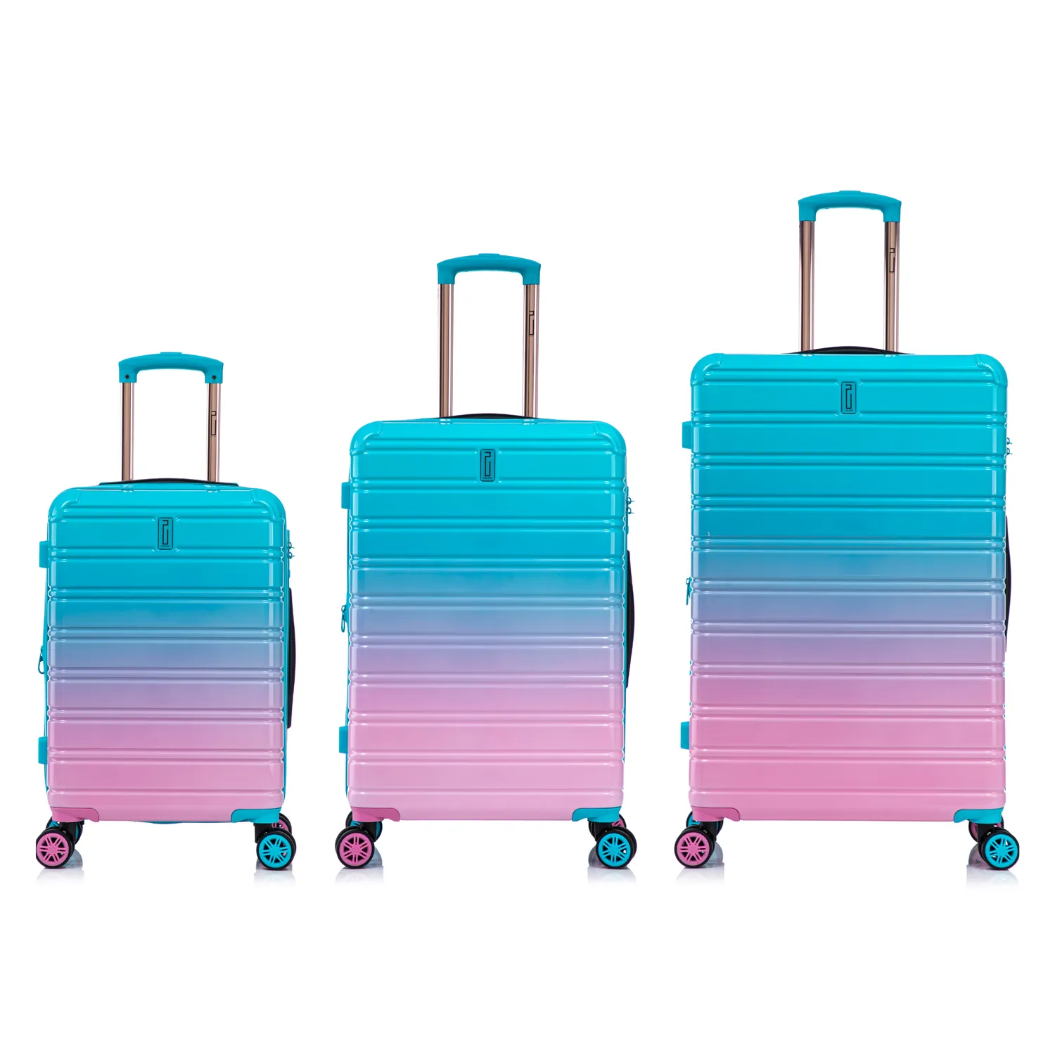 CELIMS Set 3 Valigie Policarbonato Cabina Stiva Gradient