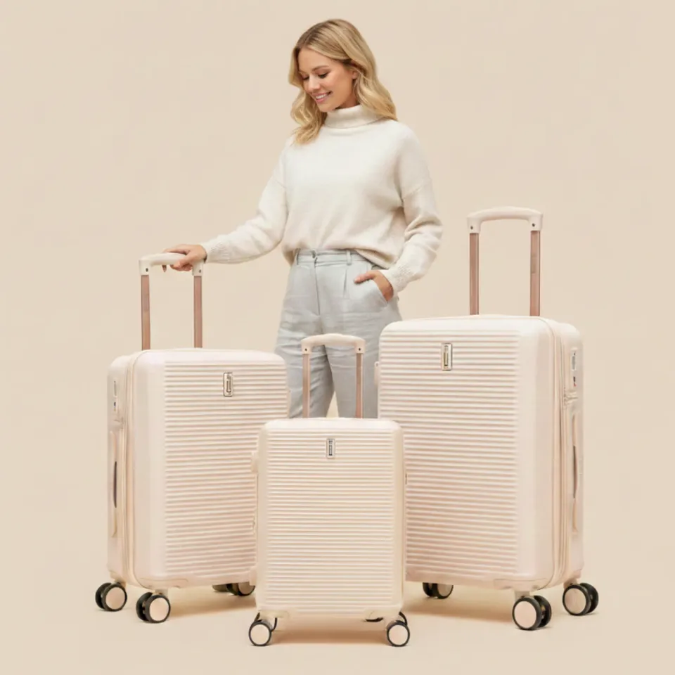 CELIMS Weekend S 55 cm valigia cabina beige rigida