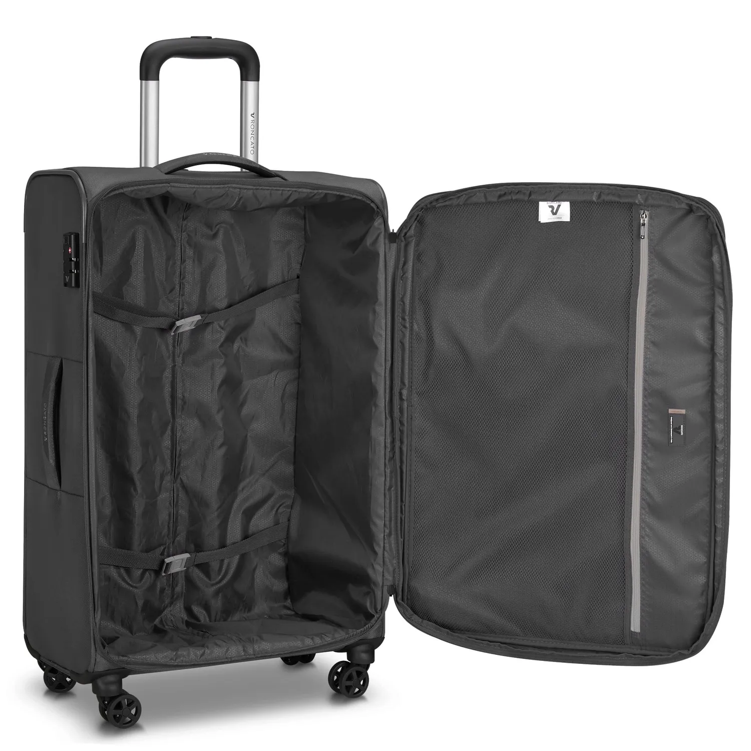 Roncato Twin trolley morbido large 98L 4 ruote TSA