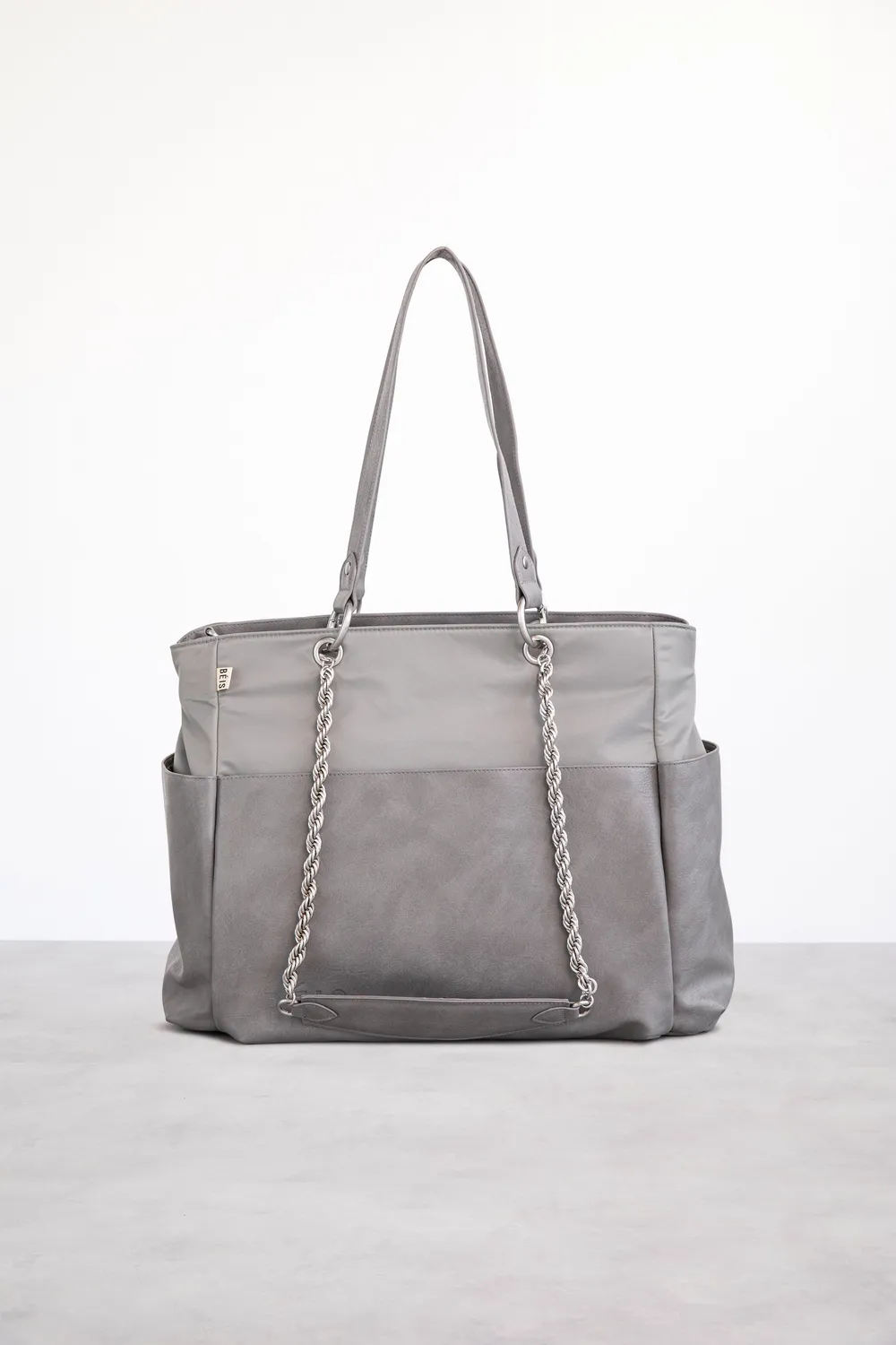 Beis The Diaper Bag borsa fasciatoio grigio 4 tracolle