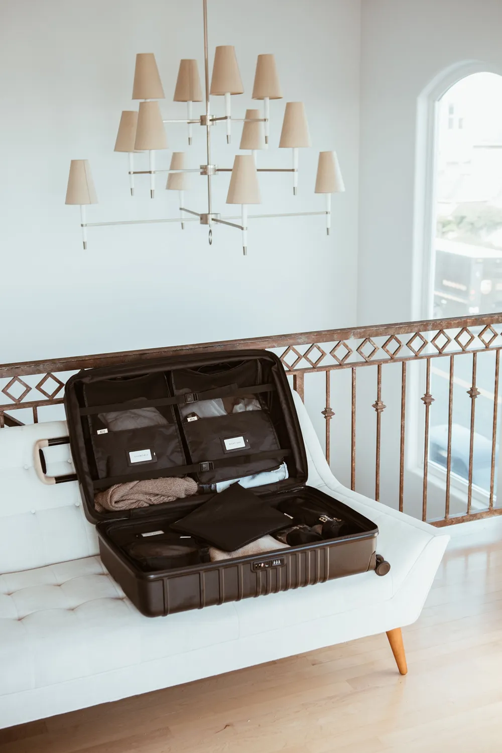 Beis The Packing Cubes organizer valigia nero set 6 pezzi nylon