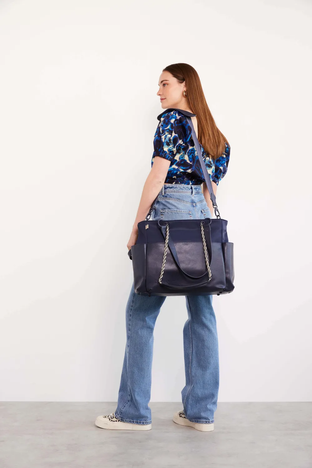 Beis The Diaper Bag borsa fasciatoio navy 4 tracolle