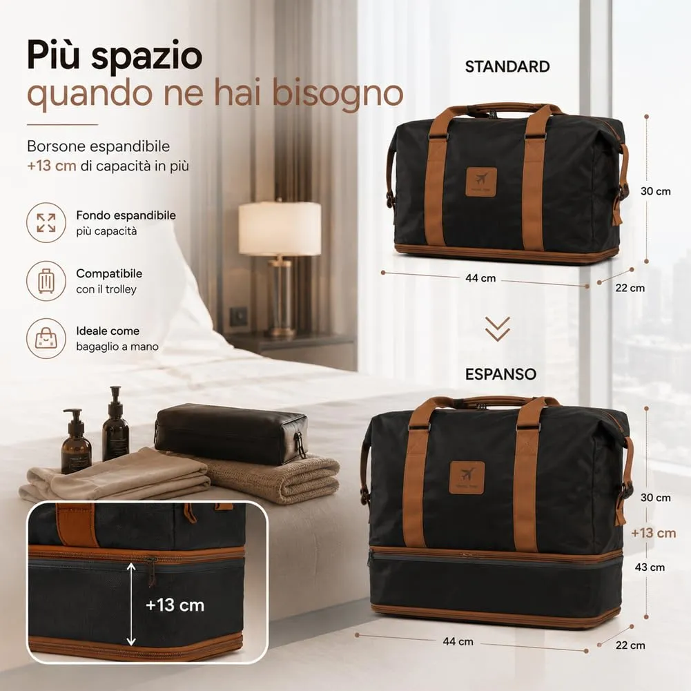 Provitera Family Set 6 Valigie Rigide Nere in ABS