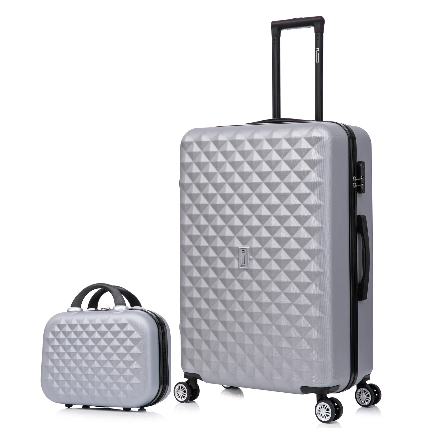 CELIMS Urban Valigia Stiva XL 75 cm ABS Argento con Beauty