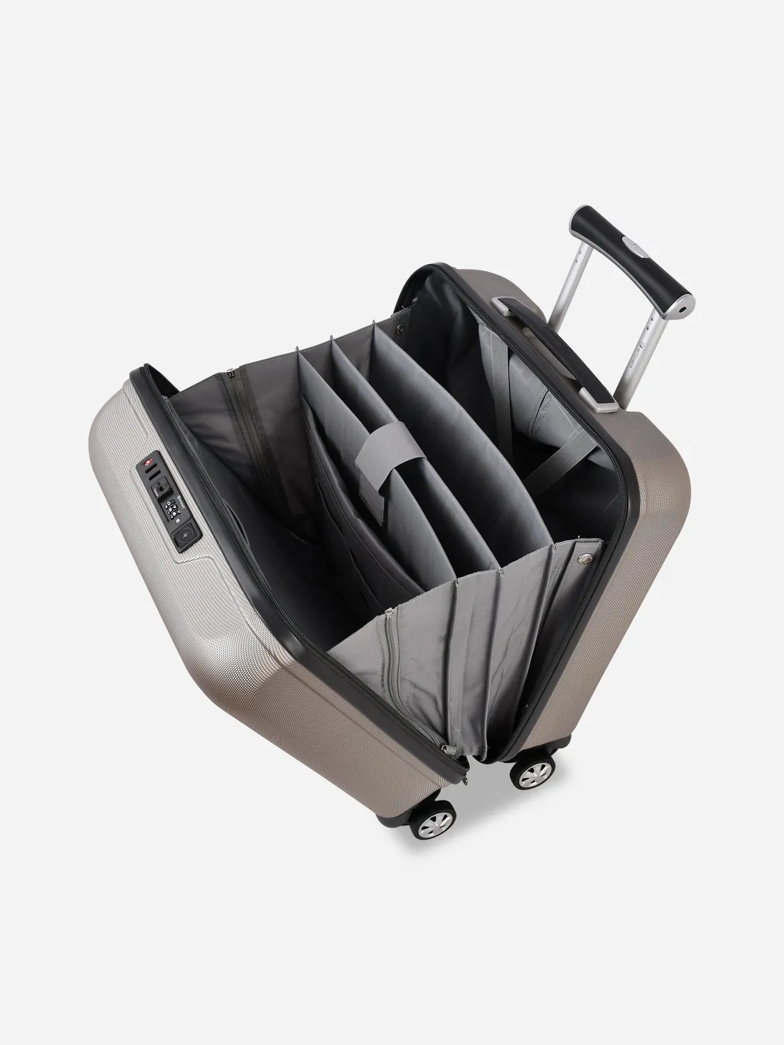 Eminent Kapstadt Ingresso Pilota trolley lavoro beige USB