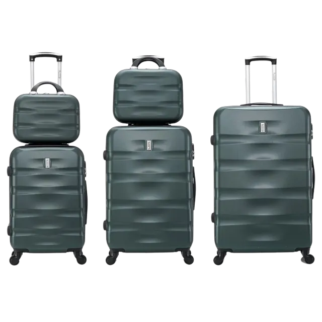 CELIMS AeroWave set valigie rigide 5 pezzi verde ABS
