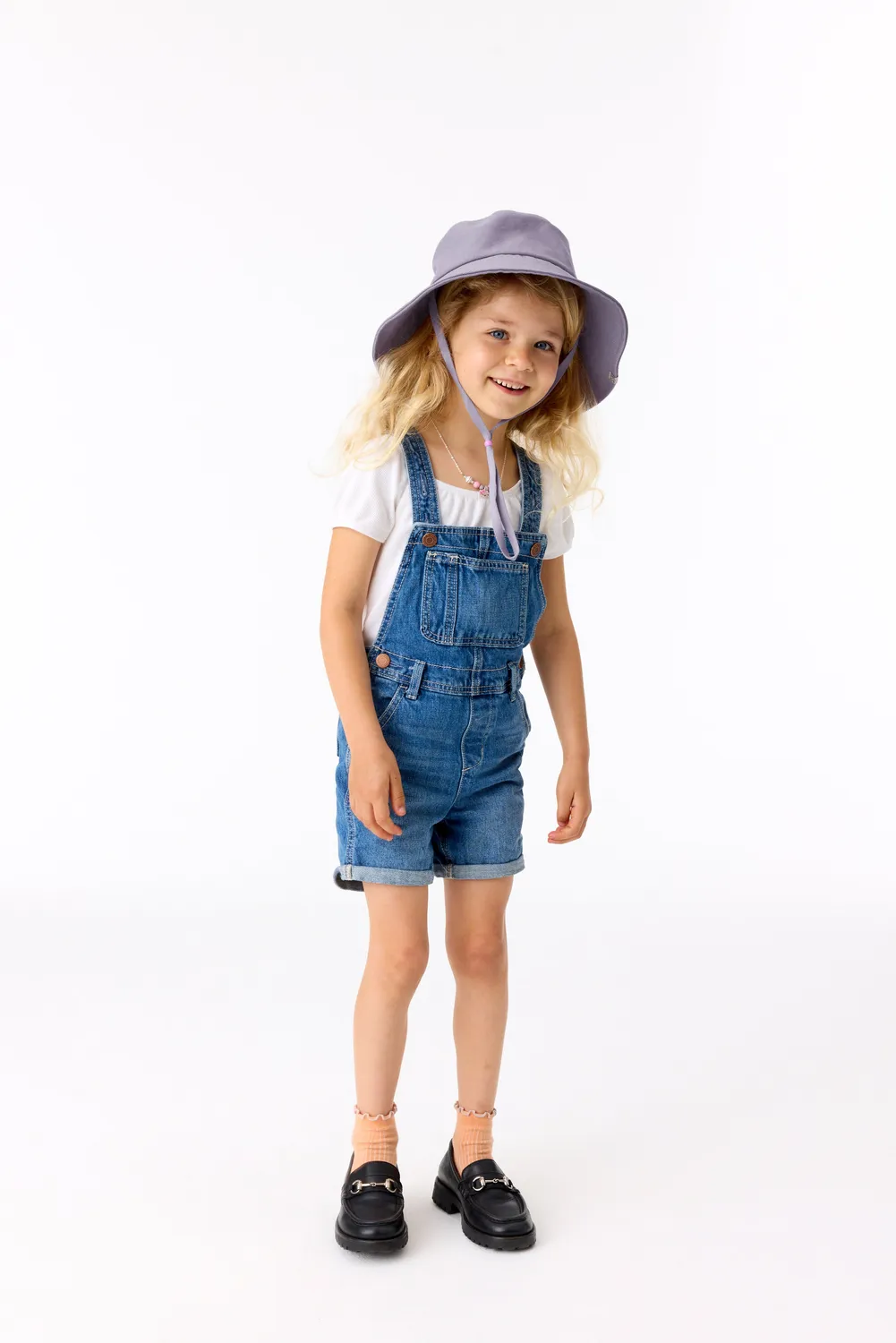 Beis Kids Wide Brim cappello sole bimbi lavanda