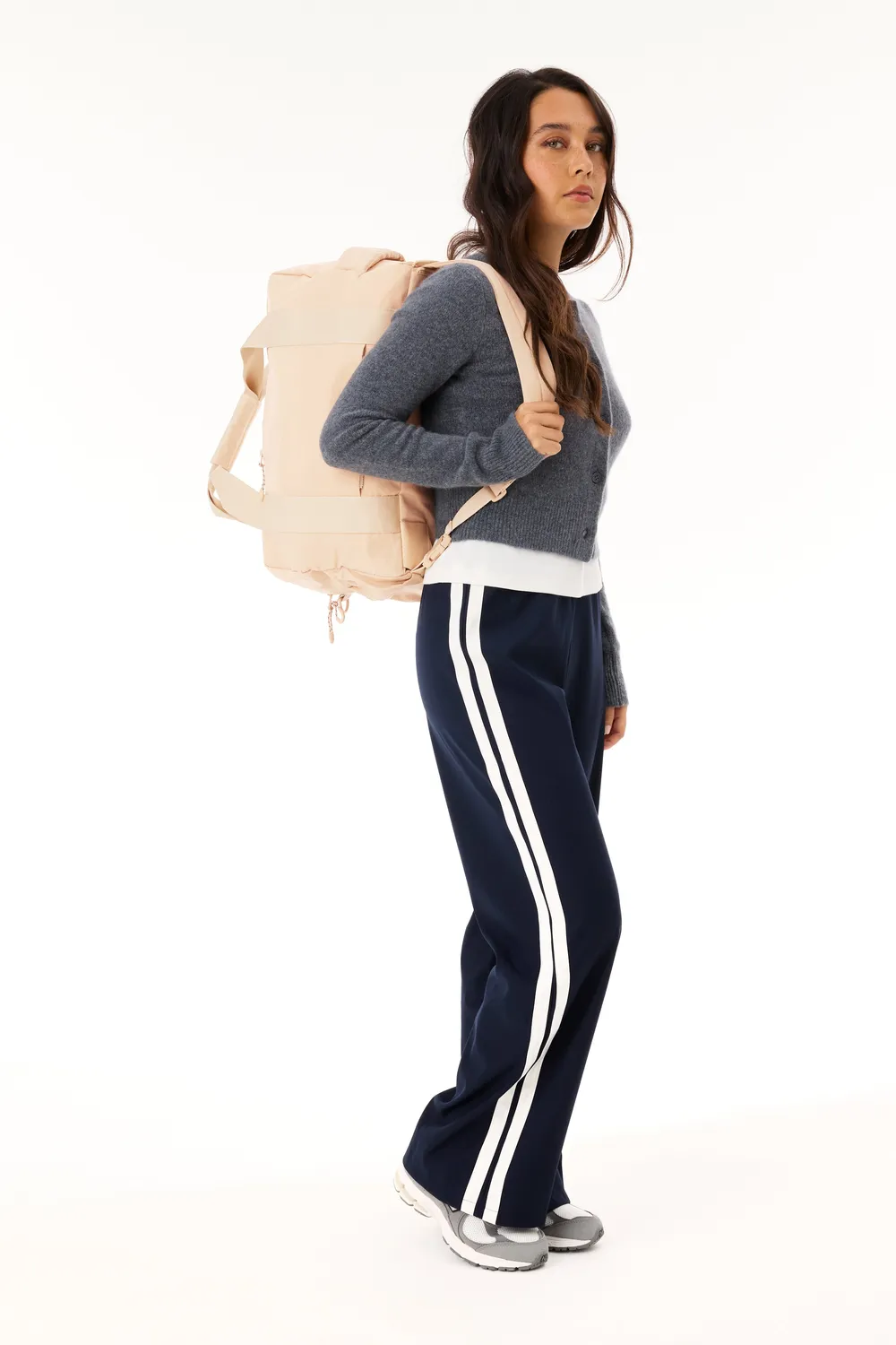 Beis Sport Duffle Backpack borsone Beige convertibile