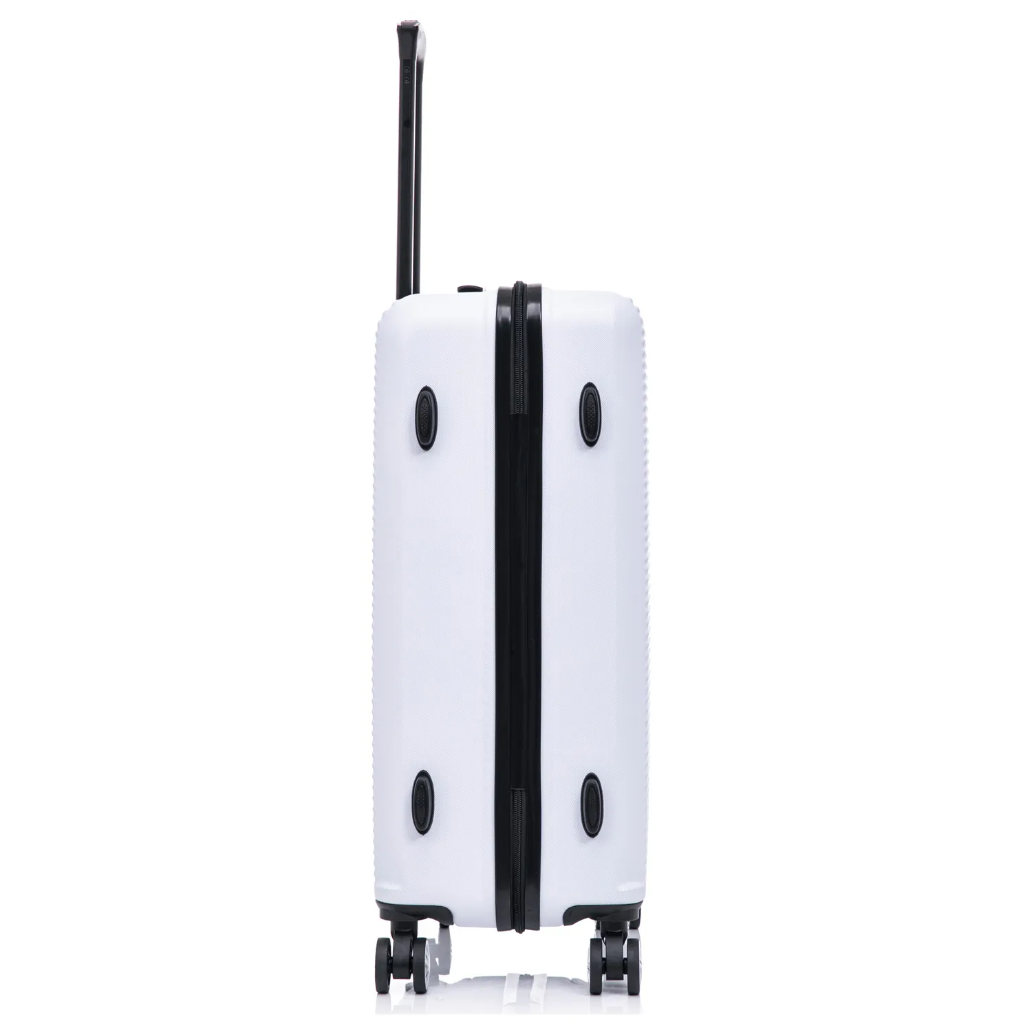 CELIMS L 65 cm valigia da stiva bianca rigida ABS