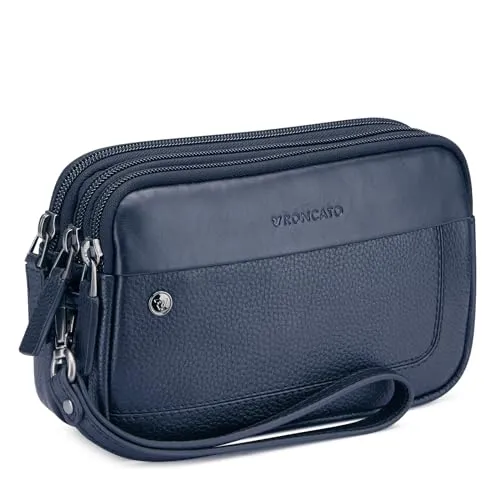 Roncato Alaska Borsello Uomo 3 Scomparti Nero