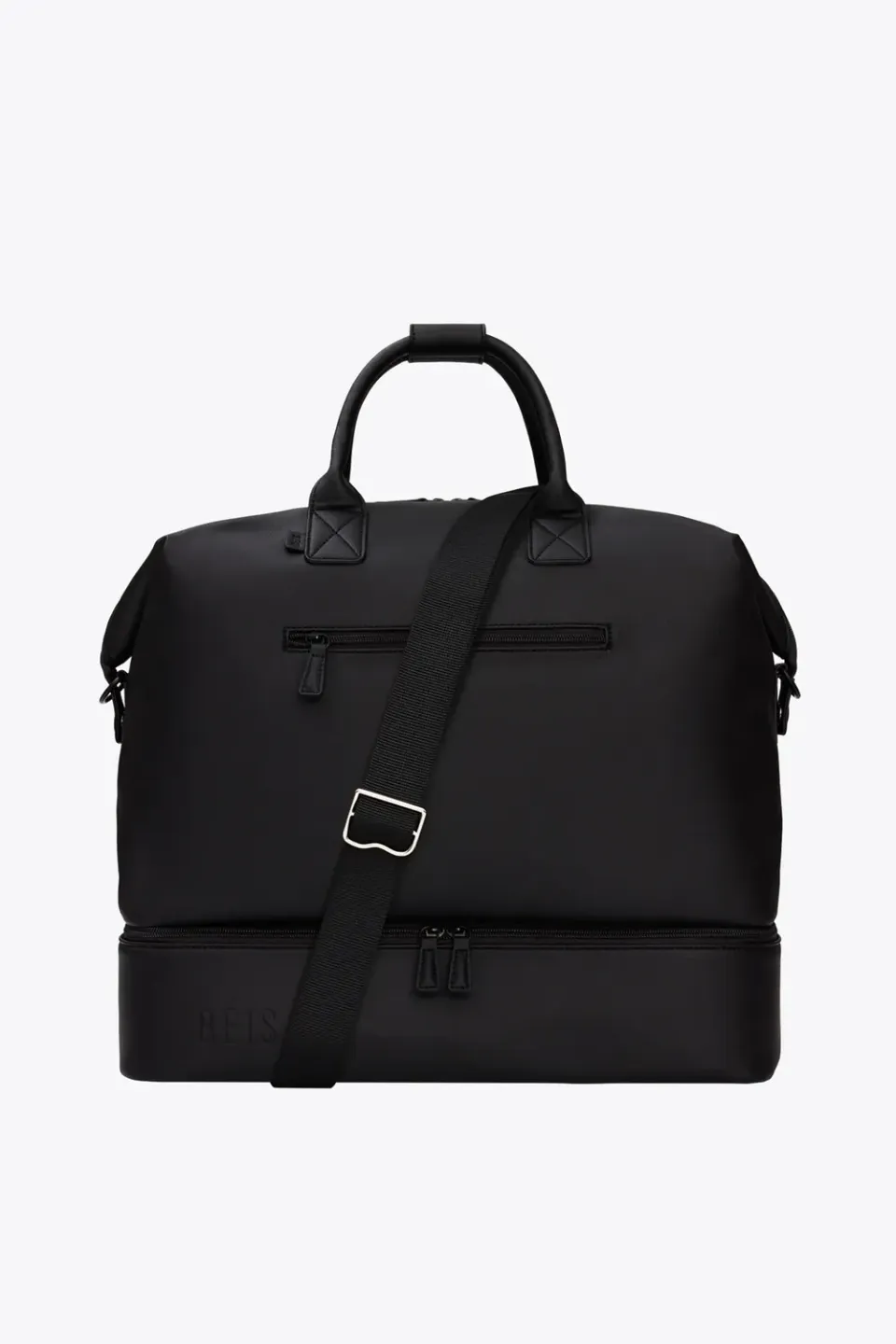 Beis Premium Weekender sacca viaggio nera cruelty-free