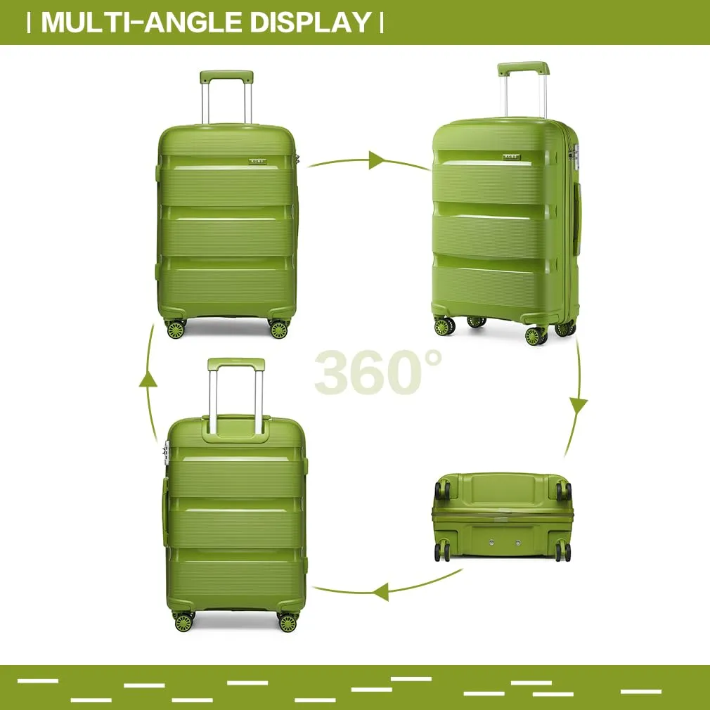 Kono Set Valigie Rigide 3 Pezzi 20" 24" 28" Trolley guscio rigido