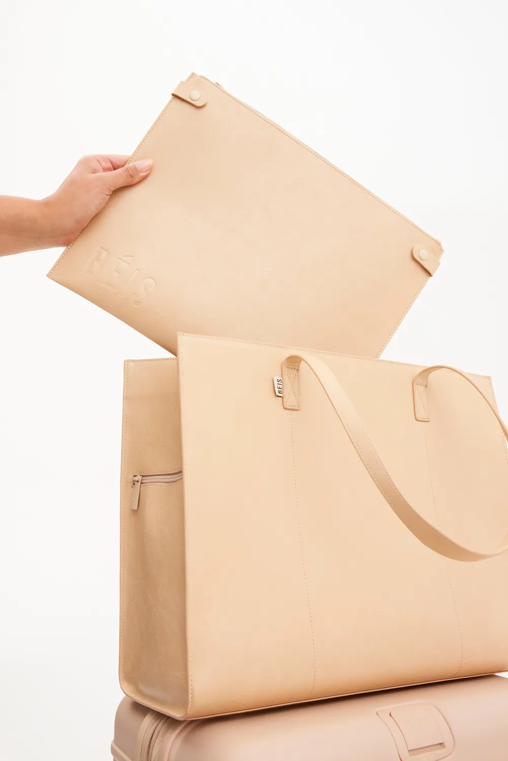 Beis Large Work Tote borsa tote beige