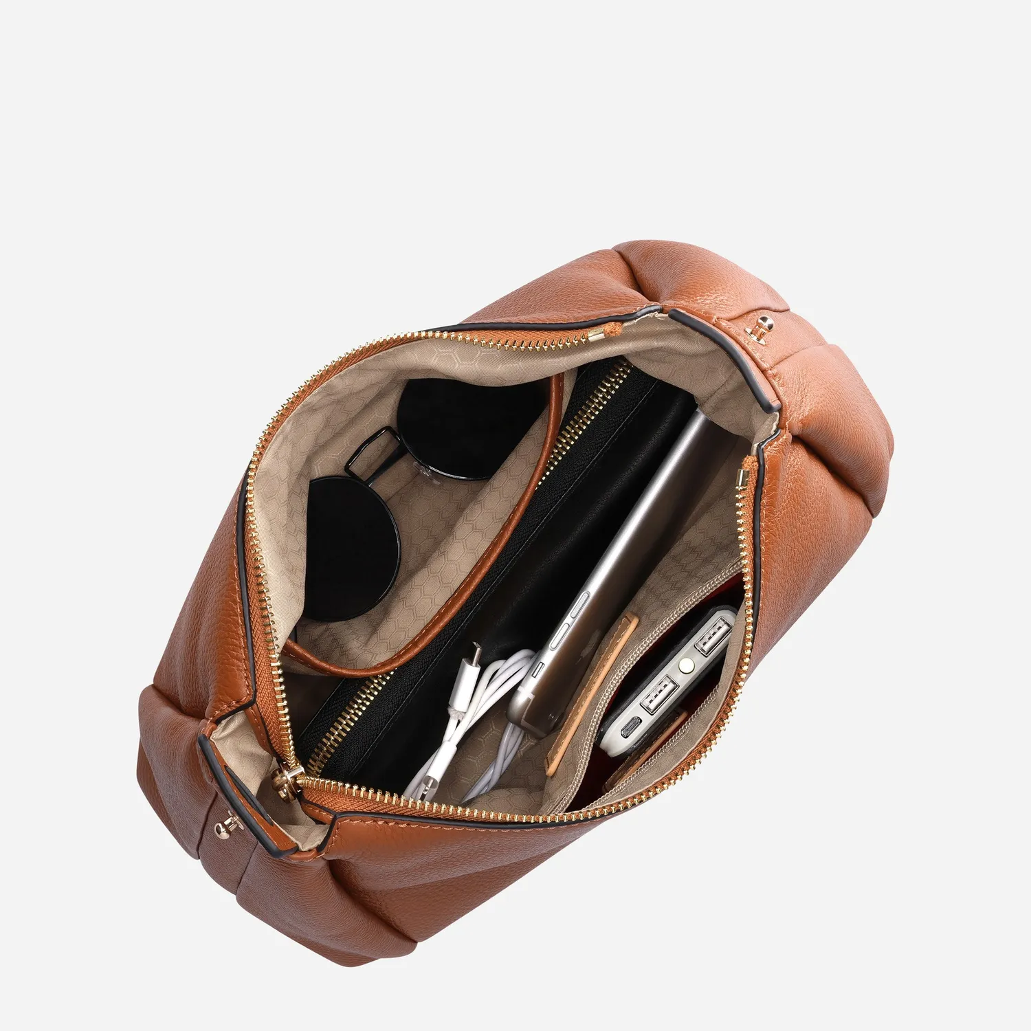 Jekyll & Hide Madrid Sling borsa nera pelle pieno fiore