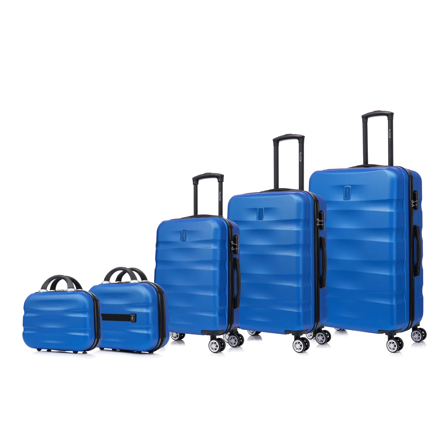 CELIMS AeroWave Set 5 Valigie ABS Blu cabina-media-grande