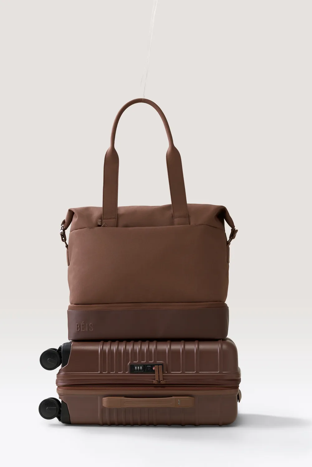 Beis Starter Set trolley bagaglio a mano + weekender maple