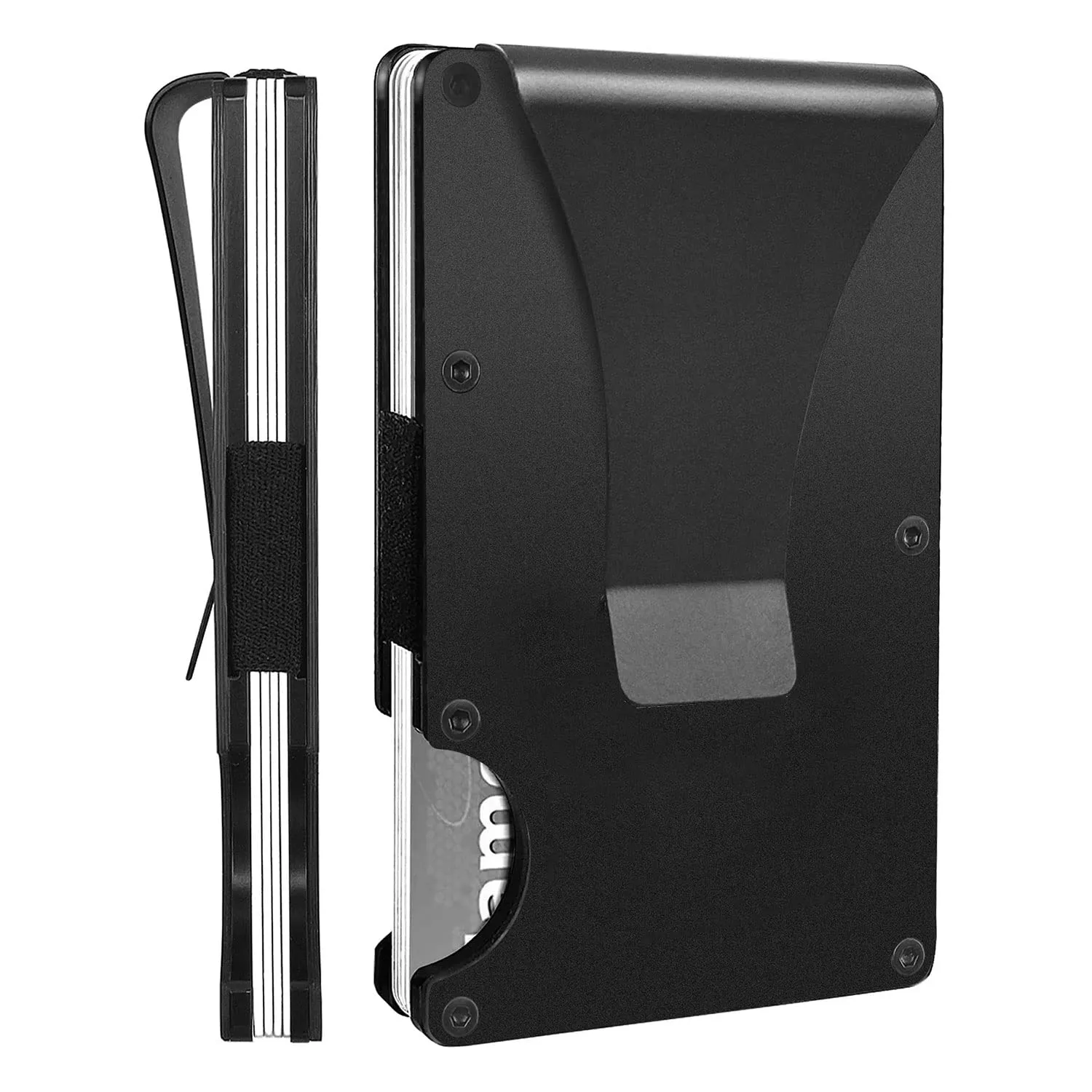 Roncato Iron Porta Carte Credito RFID Nero 8,5x5,5 cm 12 Tessere