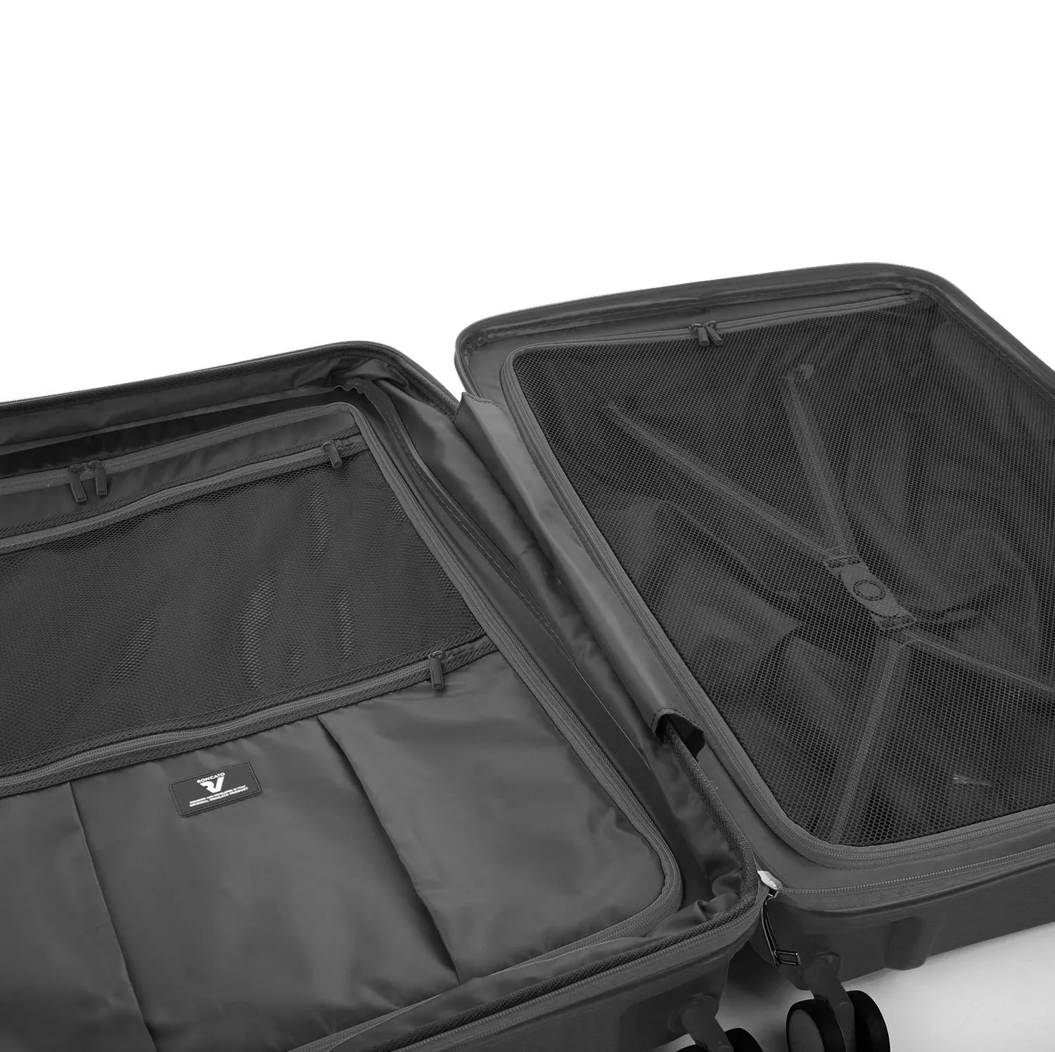 Roncato Skyline valigia nera 70 cm espandibile
