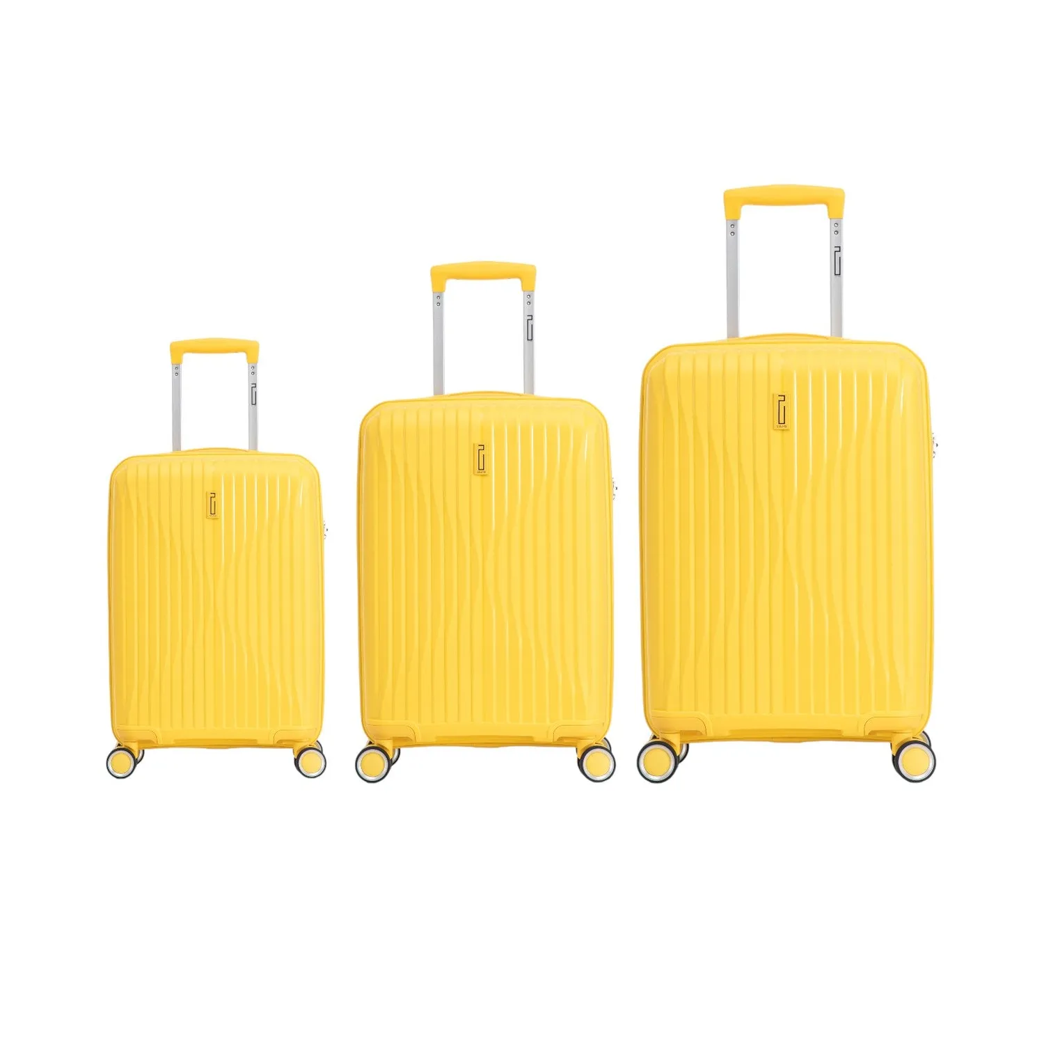 CELIMS SkyCruiser Set 3 Valigie 55-75 cm Giallo polipropilene