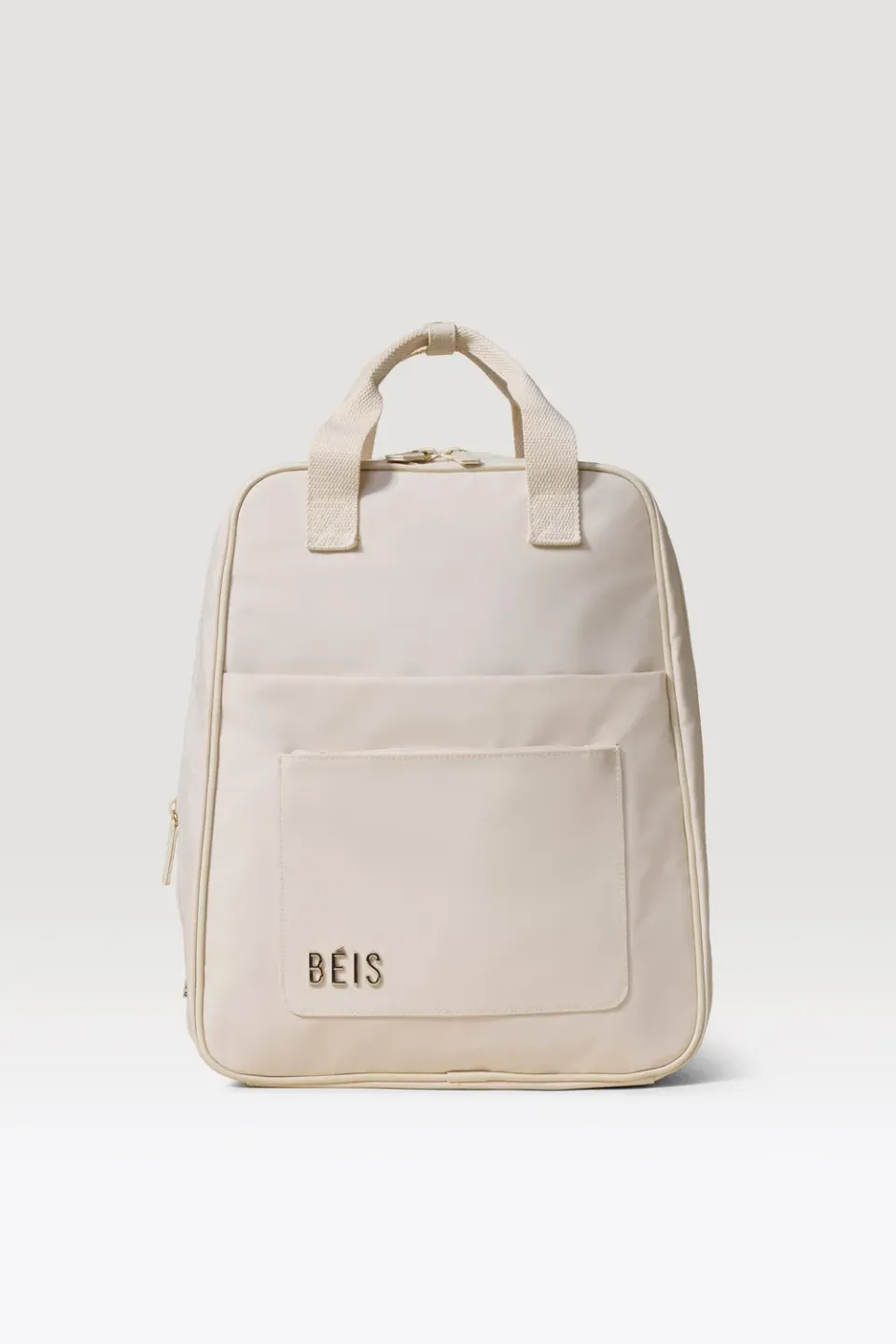 Beis Expandable Backpack zaino beige estensibile