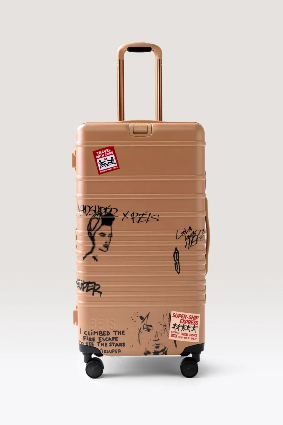 Beis KidSuper The Trunk Check-In Roller valigia Cargo baule