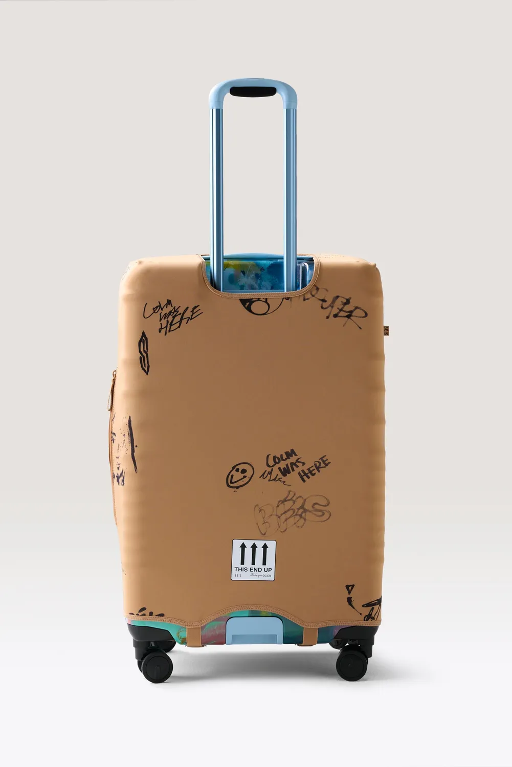 Beis KidSuper cover valigia hybrid check-in cargo blu
