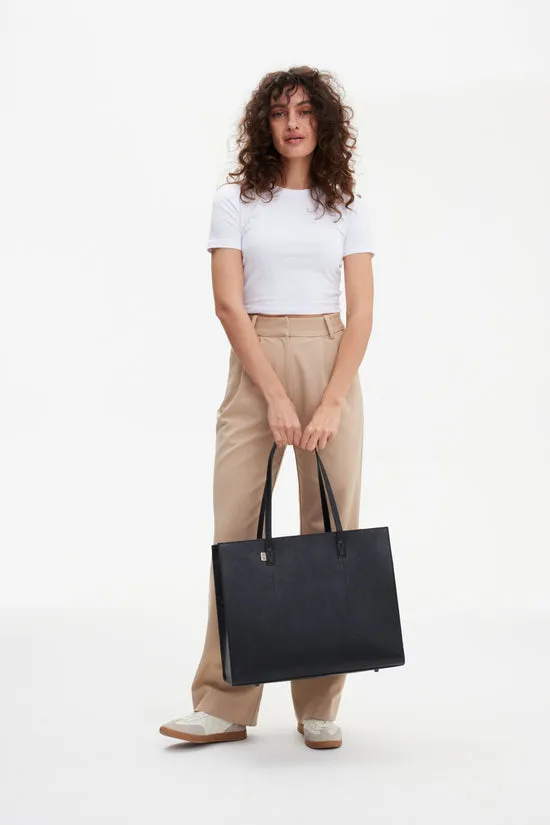 Beis Large Work Tote borsa tote nero