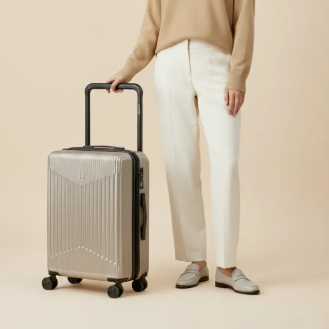 CELIMS Wide Trolley 55 cm bagaglio a mano ABS estensibile