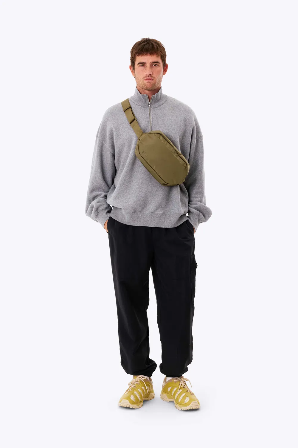Beis Pro Travel Sling Tracolla Khaki Nylon Balistico