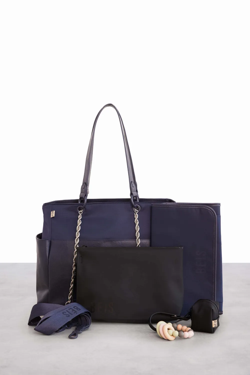 Beis The Diaper Bag borsa fasciatoio navy 4 tracolle