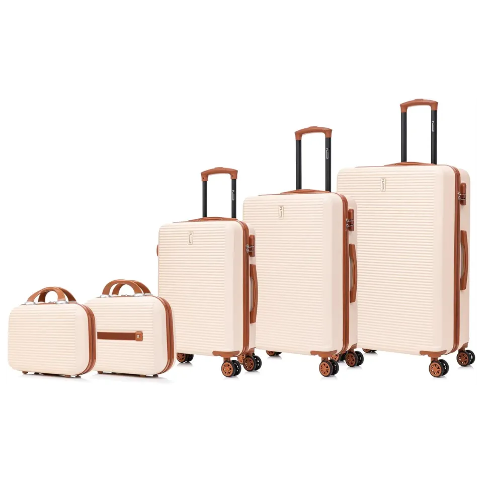 CELIMS Weekend set 5 valigie rigide crema XL+L+S + beauty