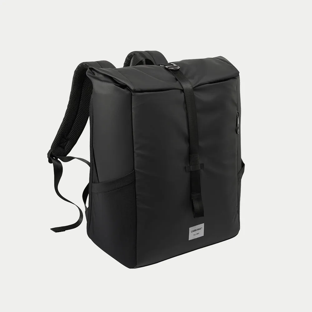Cabin Max Lyon Iseo Rolltop zaino 40x30x20 nero 24L idrorepellente
