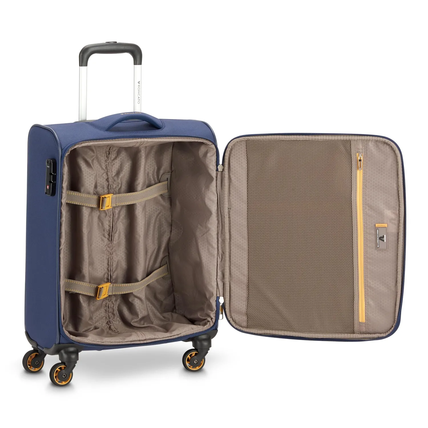 Roncato Smile 2.0 trolley cabina 55 cm blu notte TSA