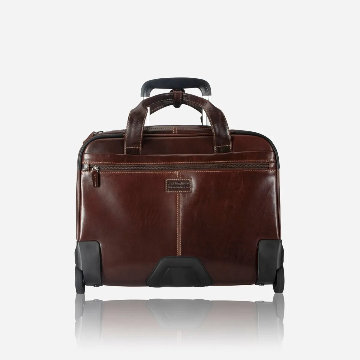 Jekyll & Hide Oxford Mobile Cabin Office Bag 44cm trolley mocha pelle