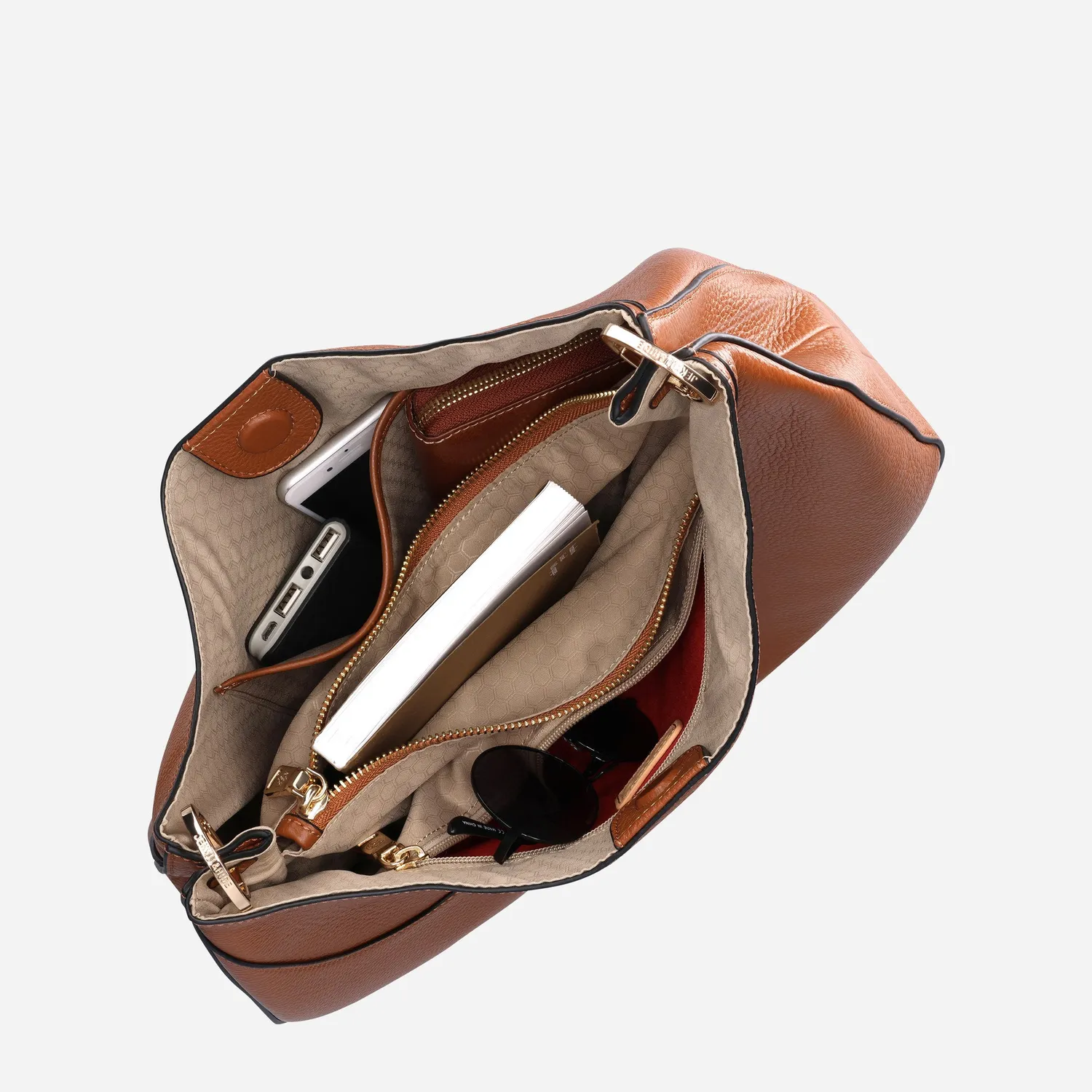 Jekyll & Hide Madrid borsa hobo pelle marrone