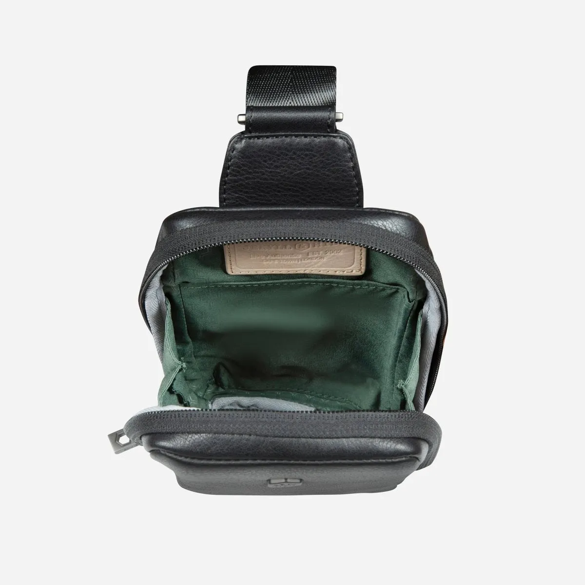 Jekyll & Hide Oxford Borsa Tracolla Pelle Nera compatta