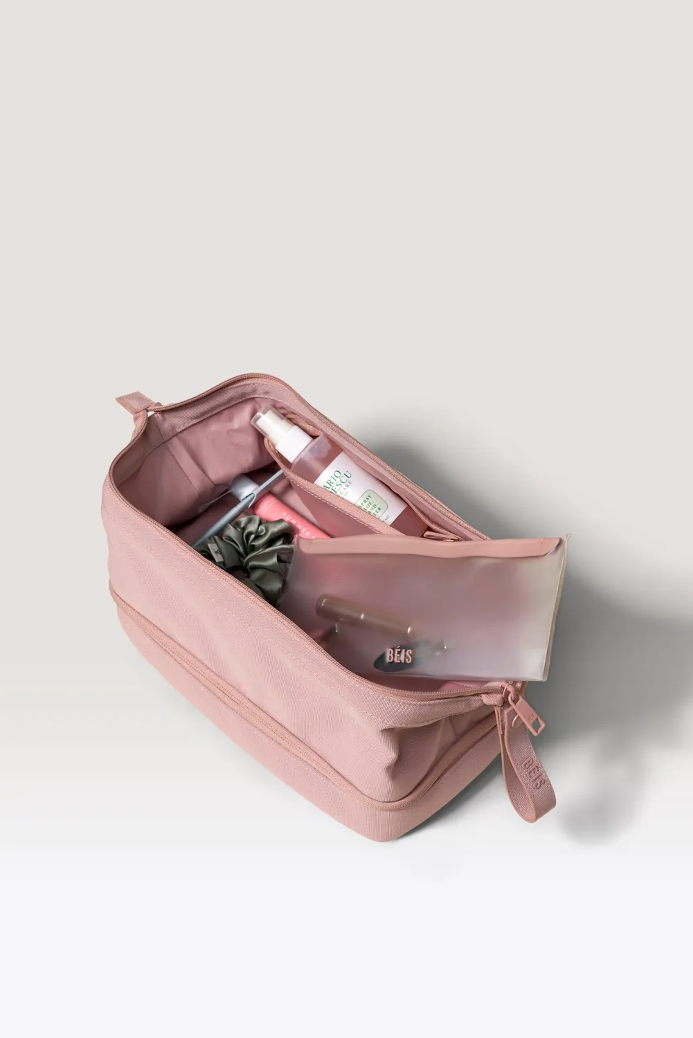 Beis The Dopp Kit beauty case Atlas Pink viaggio