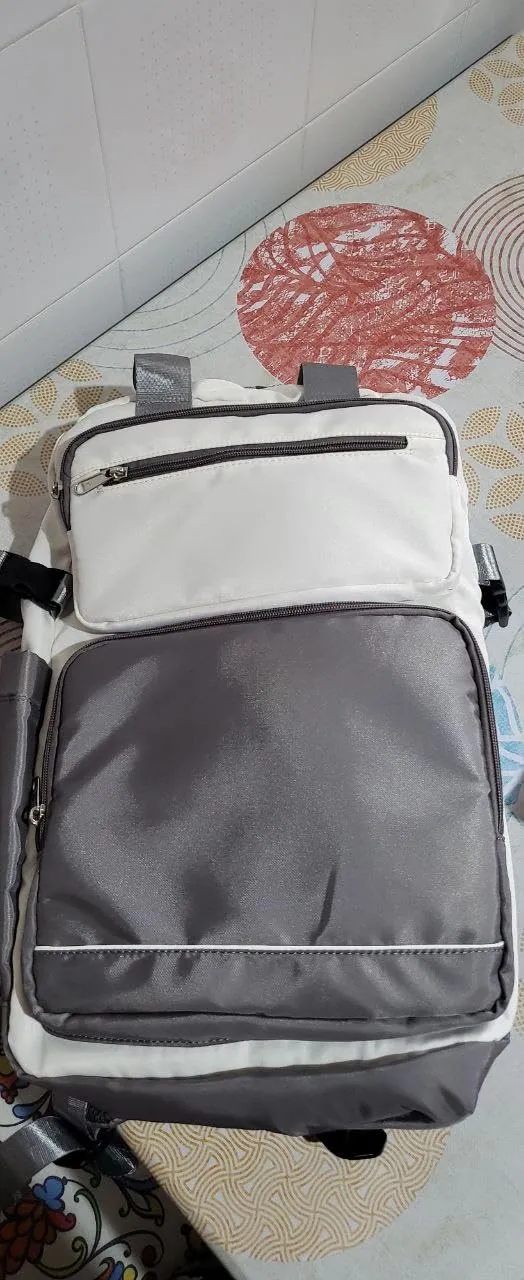 Kono 15,6 Pollici zaino porta PC beige/grigio impermeabile