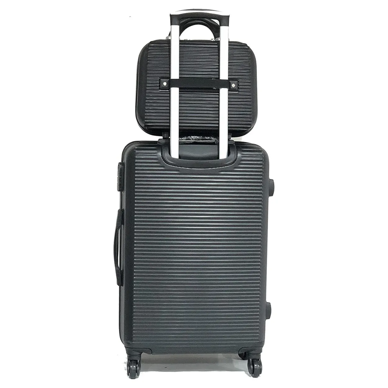 CELIMS Weekend Set Valigia L 65 cm+Beauty Nero ABS Stiva
