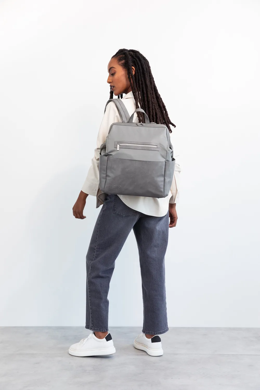 Beis Backpack Diaper Bag zaino fasciatoio grigio con fasciatoio
