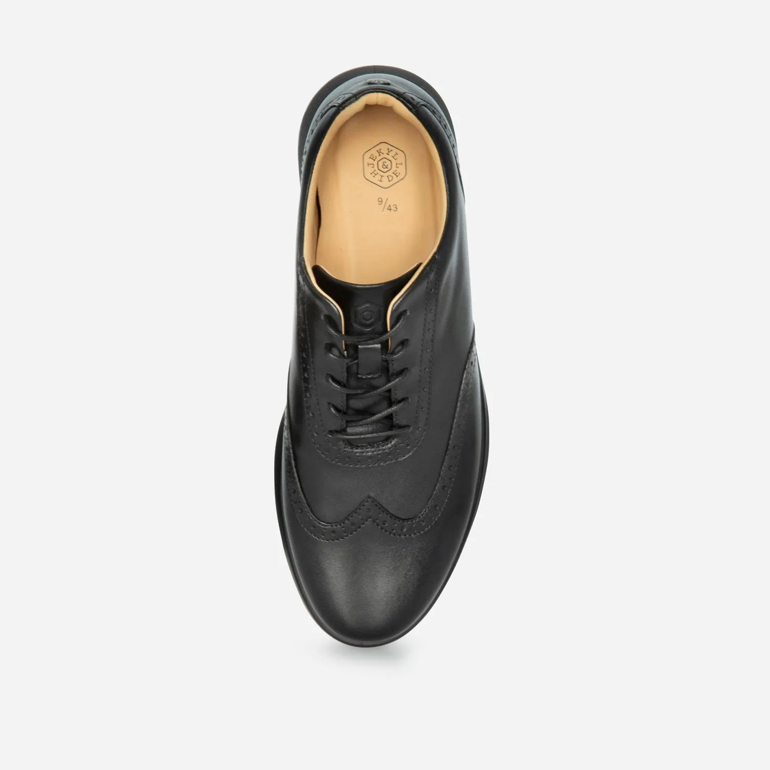 Jekyll & Hide Sicily Brogue sneakers nere pelle uomo