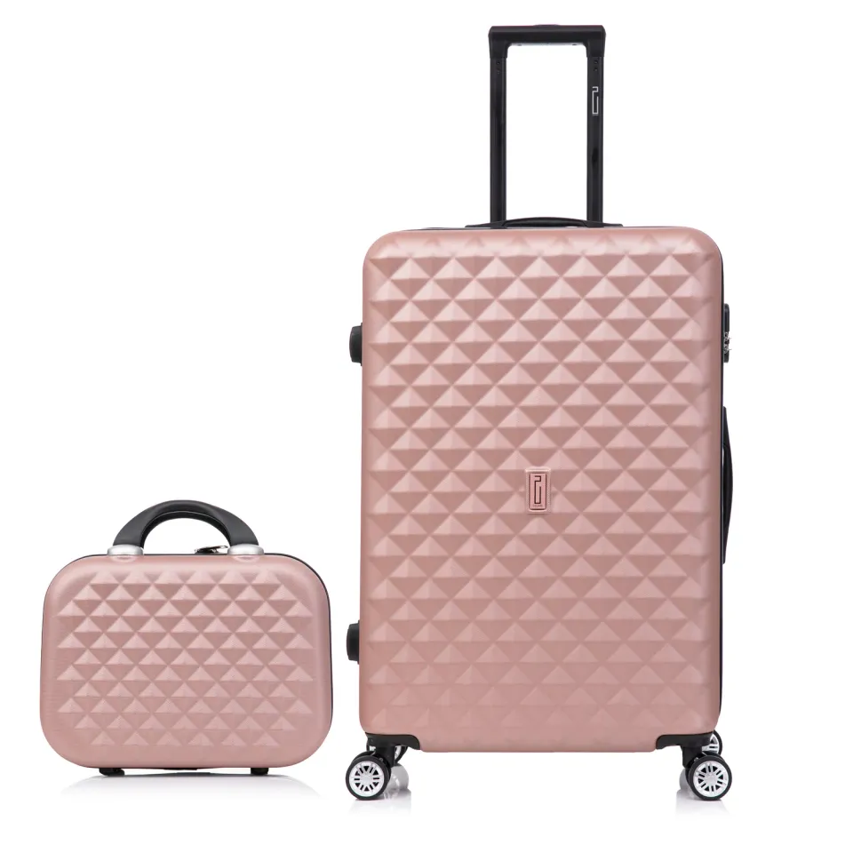 CELIMS Urban Medium valigia rigida 65 cm oro rosa con beauty