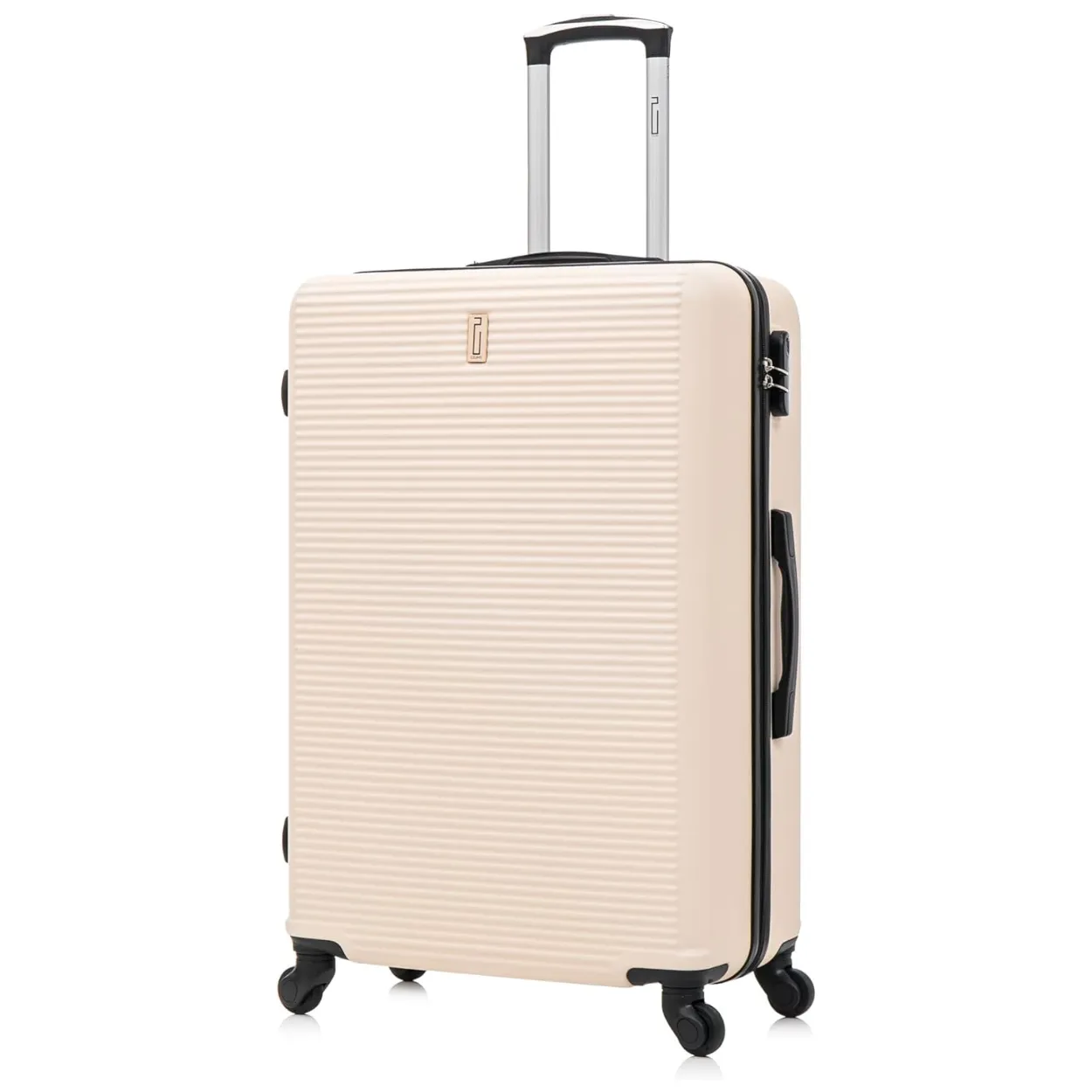 CELIMS Set 3 Valigie ABS Rigide Beige 55+65+75 cm