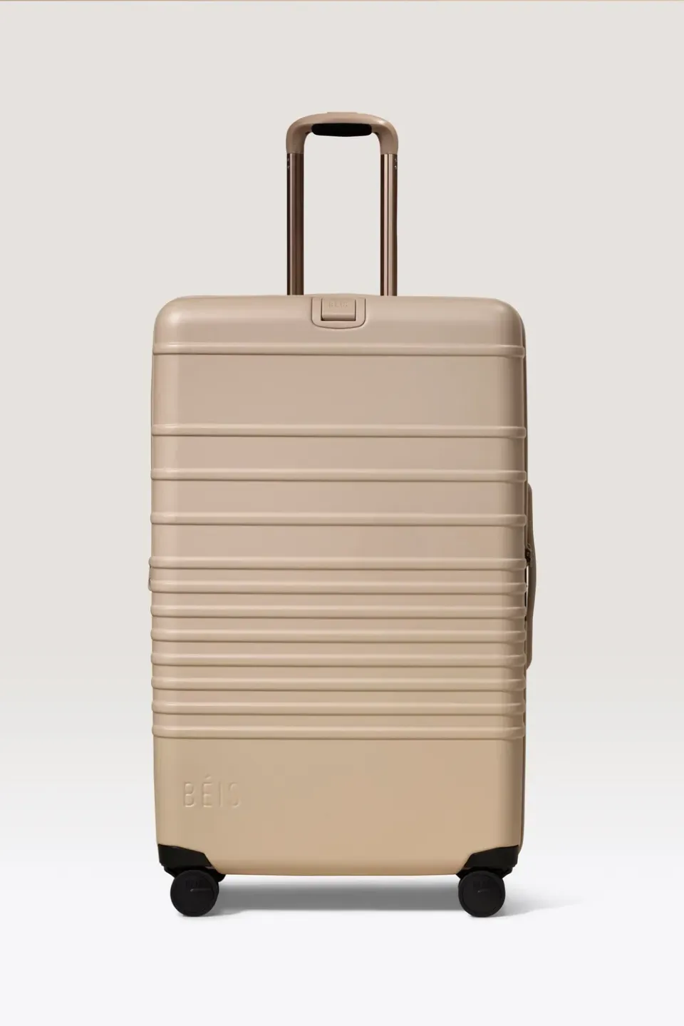 Beis The Large Check-In Roller valigia beige rigida