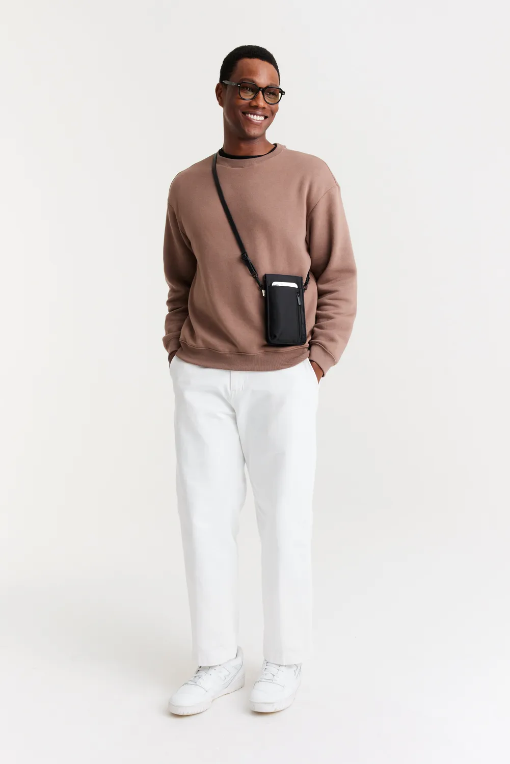 Beis ID Crossbody Borsa Tracolla Nera Badge