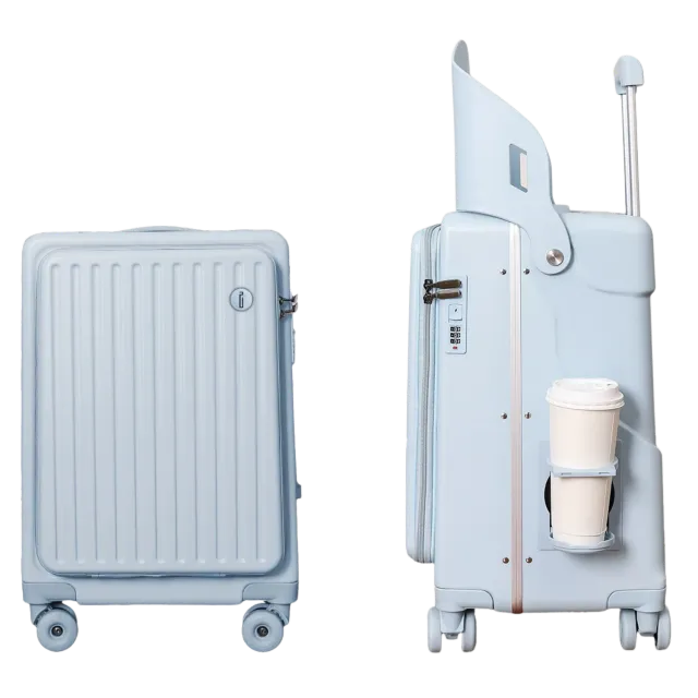 CELIMS PopSeat valigia cabina con seggiolino Bambini Blu rigida