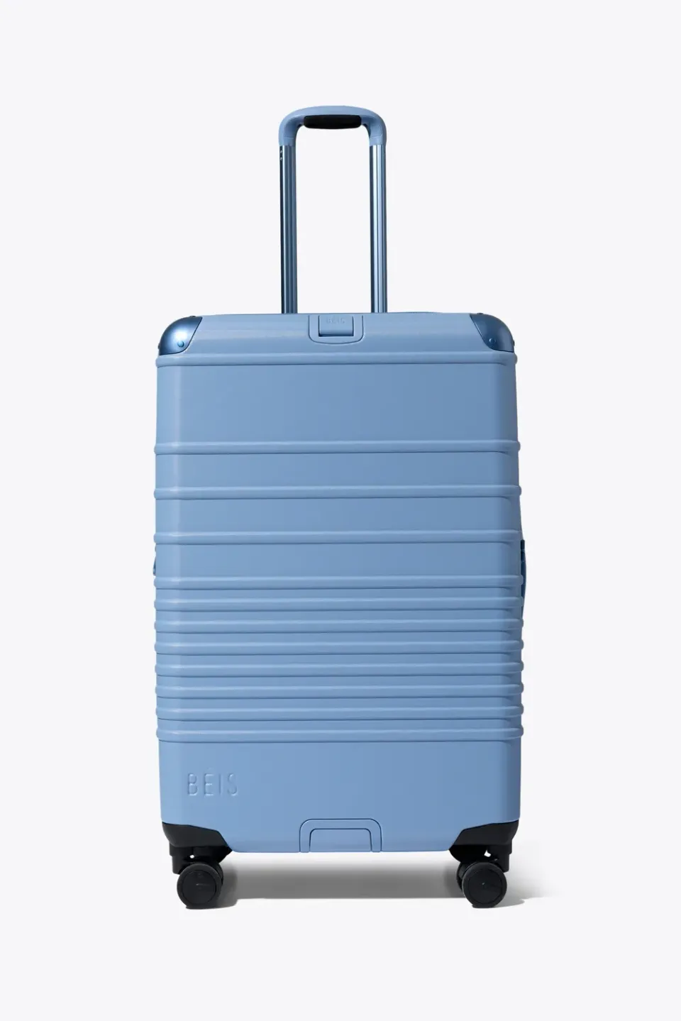 Beis Hybrid Check-In Roller valigia stiva Dusty Blue rigida