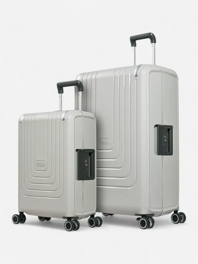 Eminent Vertica Set valigie grigio chiaro rigido